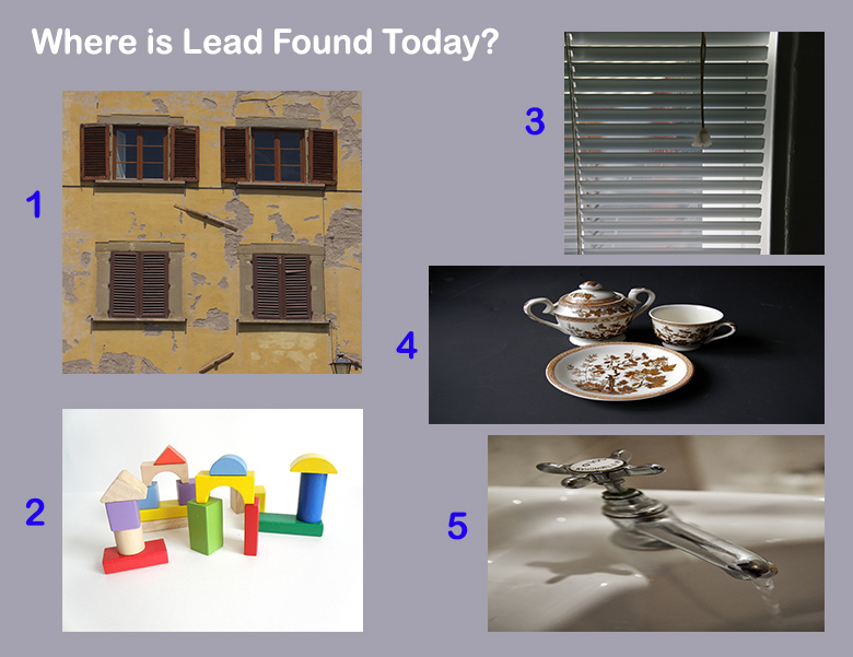 Where is lead found today